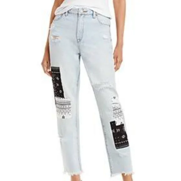 Blank NYC Madison Crop Patchwork Jeans - Picture 2 of 16